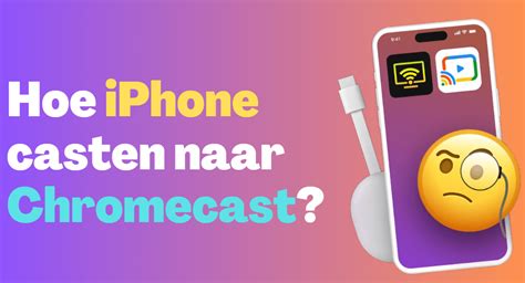 Infografische weergave van de stappen om content naar Chromecast te casten.