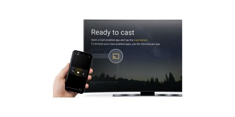 Screenshot van het cast-icoon in een populaire streaming-app.