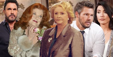 The Bold and the Beautiful - acteurs in een dramatische scène