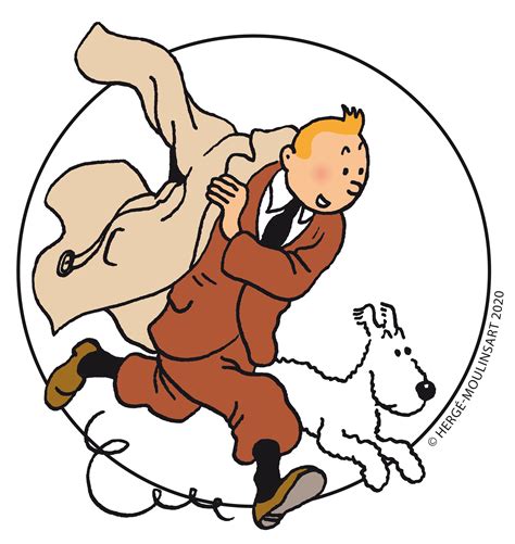Illustratie van Kuifje en Bobbie in avontuurlijke setting