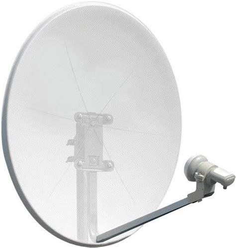 Illustratie van een satellietschotel met LNB.