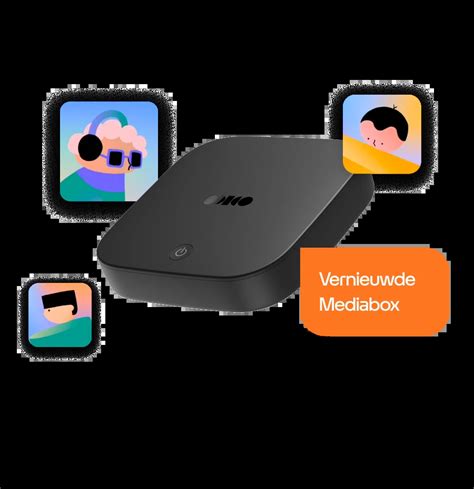 Diagram van mediabox menu met ondertitelopties
