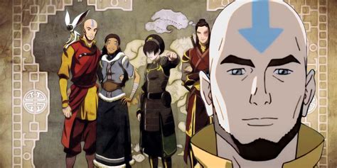 Screenshot van Aang die de elementen beheerst in Avatar: The Last Airbender