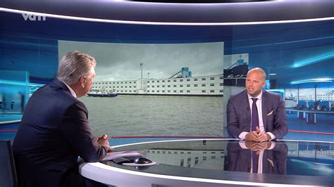 Historische beelden van de VTM Nieuws studio