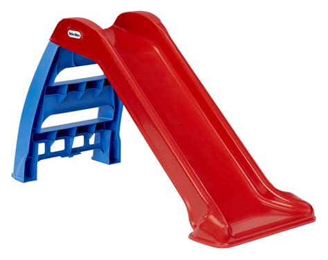 Illustratie van de verschillende onderdelen van de Little Tikes Easy Store Giant Slide en de benodigde schroeven.