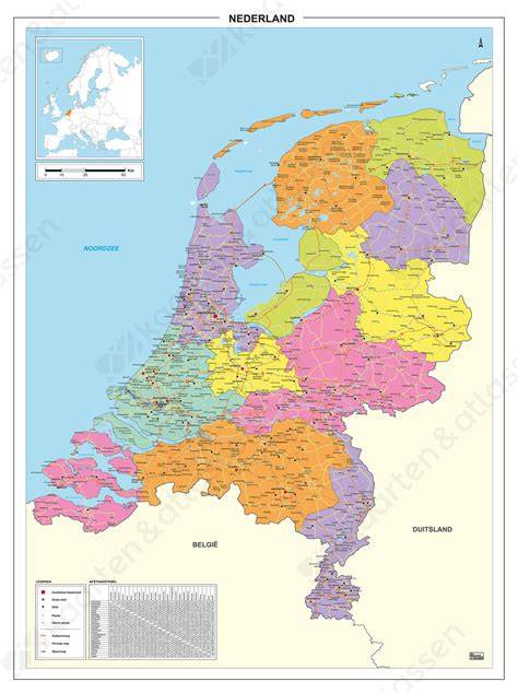 een kaart van Nederland met veertig pinnetjes