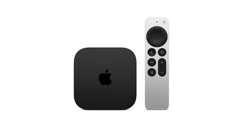 Diagram van een Apple TV 4K die is aangesloten op een router met een Ethernetkabel.