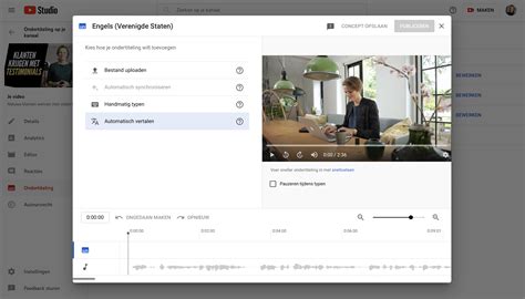Schermopname van het proces van het downloaden van een .srt bestand van YouTube