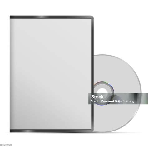 Illustratie van een lege DVD-schijf en een DVD-brander