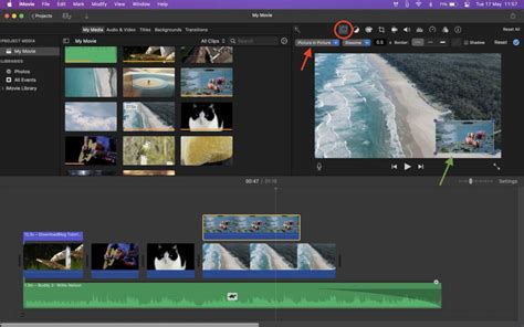 Interface van de ruisonderdrukkingsinstellingen in iMovie op Mac