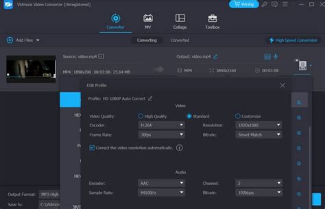 Screenshot van Vidmore Video Converter met de knippen-functie gemarkeerd.