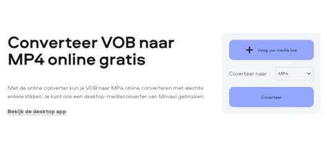 Diagram dat het conversieproces van VOB naar MPEG-2 uitlegt.