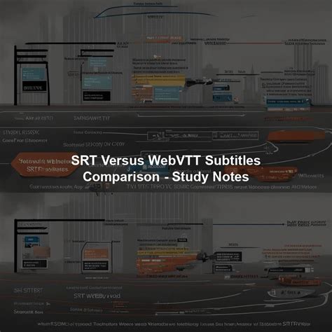 Vergelijkingstabel van WebVTT en SRT bestandsformaten.