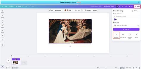 Screenshot van de ondertitelingstool in Canva.