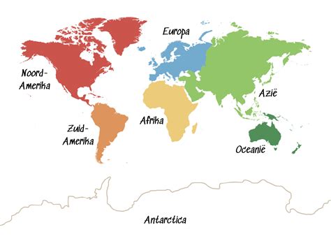Overzicht van de wereld met de drie Blu-ray regio's A, B en C