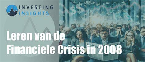 Infografiek met de belangrijkste gebeurtenissen van de financiële crisis van 2008