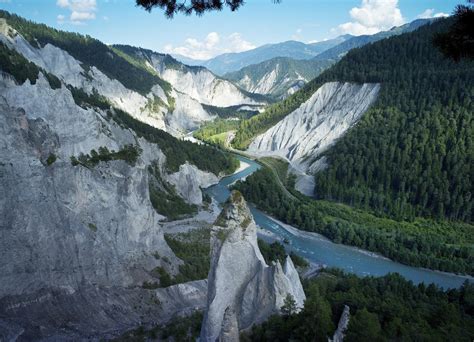 De spectaculaire Rheinschlucht in Zwitserland