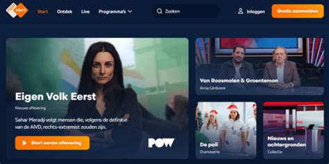 Overzicht van populaire Nederlandse streamingdiensten voor tv-kijken via internet.