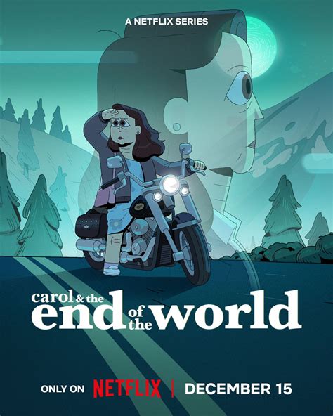 Stijlvolle animatie uit Carol & The End of the World, die de apocalyptische setting combineert met alledaagse scènes.