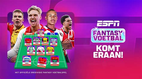 Overzicht van aanbevolen spelers per positie voor ESPN Fantasy Voetbal.