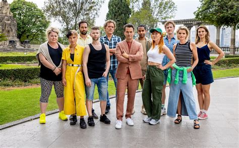 Groepsfoto van de cast van Magic Mike