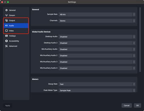 Screenshot van de Output instellingen in OBS Studio met aanbevolen waarden voor Twitch.