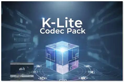 Infographic die de verschillende edities van het K-Lite Codec Pack vergelijkt op basis van functionaliteit en meegeleverde componenten.