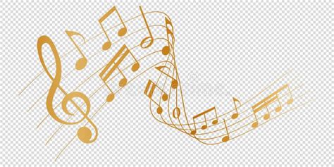 Illustratie van muzikale noten die worden verdeeld over verschillende partijen