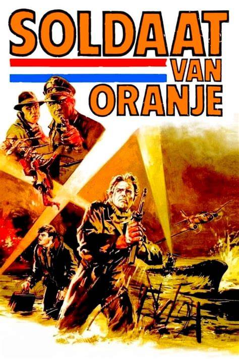 Stills uit de film Soldaat van Oranje uit 1977, met nadruk op de sfeer van de Tweede Wereldoorlog en de studententijd
