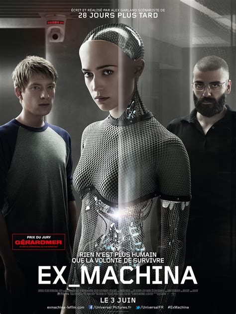 Poster van de film Ex Machina met robots