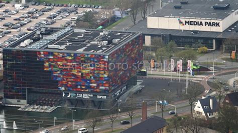 Oude foto van het Media Park in Hilversum