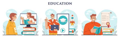 Illustratie van diverse academische disciplines en onderzoekslaboratoria.