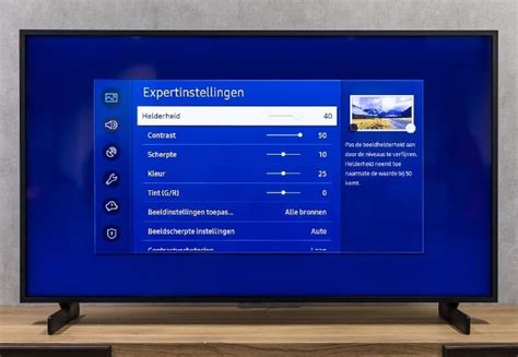 Schermweergave van de Samsung TV-instellingen voor Bluetooth-apparaatbeheer