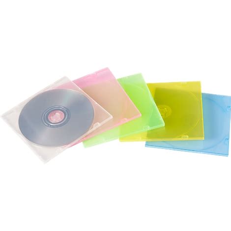 Verschillende soorten lege DVD doosjes in diverse kleuren en maten