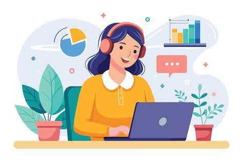 Illustratie van een moderne smart TV die verbonden is met een laptop en smartphone, met iconen voor diverse apps.