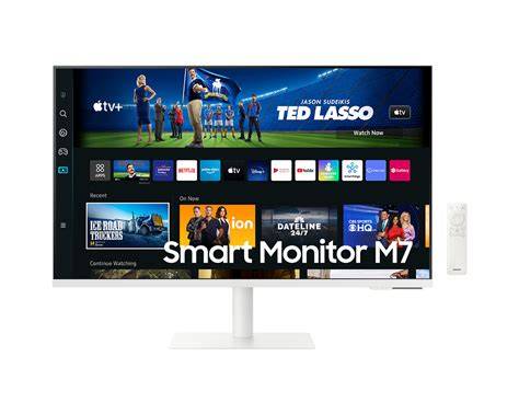 Diagram dat de verschillende resoluties van de Samsung M7 en M5 Smart Monitors vergelijkt.