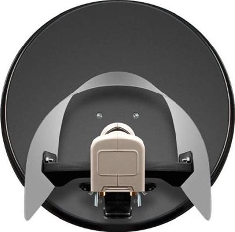 Detailfoto van een LNB met beschermkap