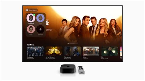 Illustratie van gepersonaliseerde aanbevelingen in de Apple TV app