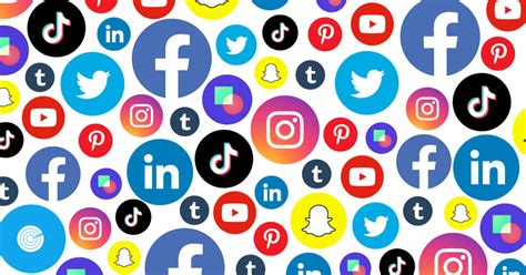 Iconen van verschillende sociale media platforms