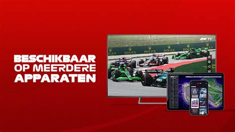 Schermopname van de F1 TV-app met het casting-icoon gemarkeerd