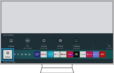 Schema van het instellingenmenu van een Samsung TV met pijlen naar de opties voor Software Updates.