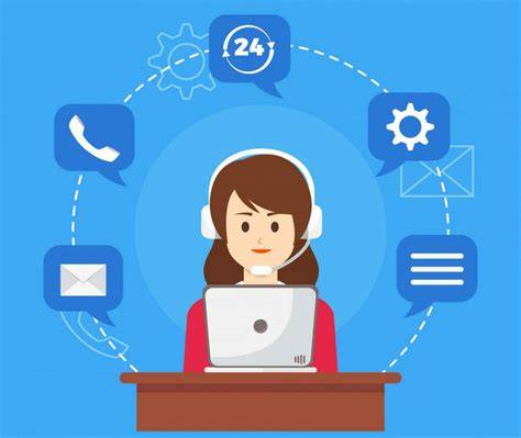 Afbeelding van een klantenservice medewerker die telefonisch advies geeft