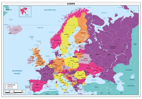 kaart van Europa met verbindingen van een VPN