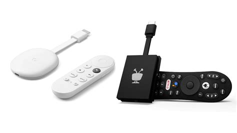 Afbeelding van verschillende streamingapparaten zoals Apple TV en Chromecast.