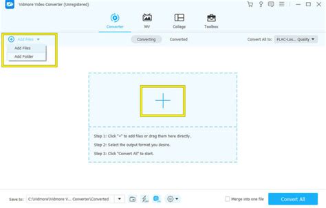 Screenshot van het snijvenster van Vidmore Video Converter met de grepen voor het selecteren van het te knippen deel