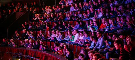 Publiek dat meezingt in een concertzaal