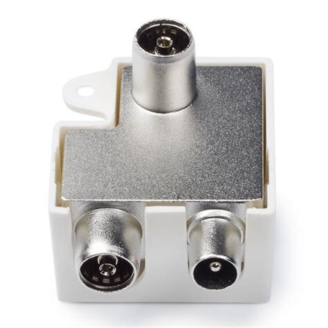 Illustratie van een retourgeschikte coax splitter