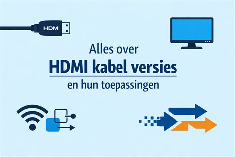 Infographic die de verschillende HDMI versies en hun ondersteunde resoluties en refresh rates vergelijkt.