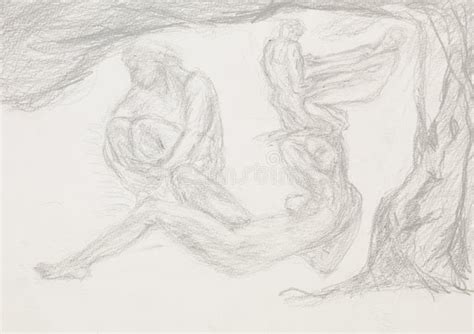 Illustratie van een scène uit een Grimm-sprookje