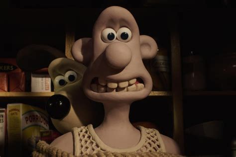 Een illustratie van Wallace en Gromit met hun uitvindingen